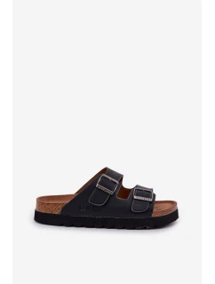 Lehké Pánské Pantofle S Přezkami Eko Kůže Big Star model 21683885 Černé - Big Star Shoes