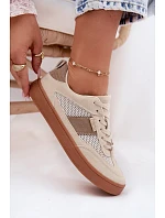 Dámské tenisky Big Star model 22100903 Béžové - Big Star Shoes Dámské tenisky Big Star model 22100903 Béžové - Big Star Shoes