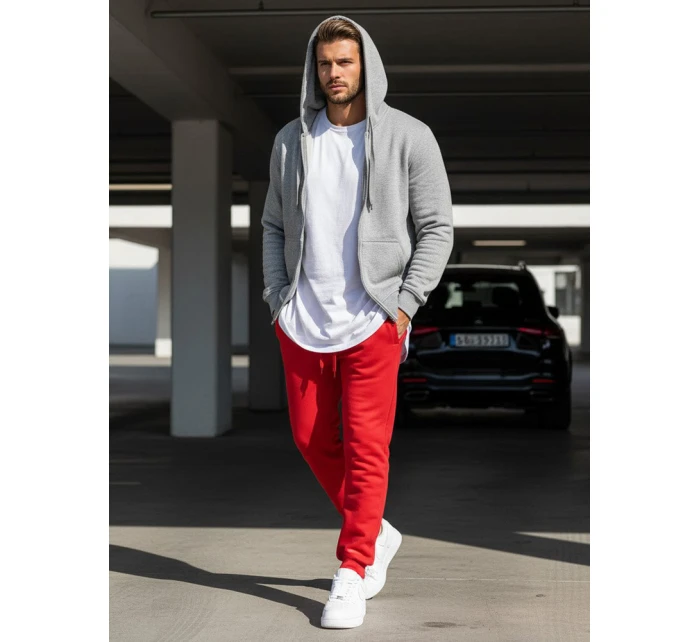 FashionStreet pánské červené tepláky UX2708 FashionStreet pánské červené tepláky UX2708