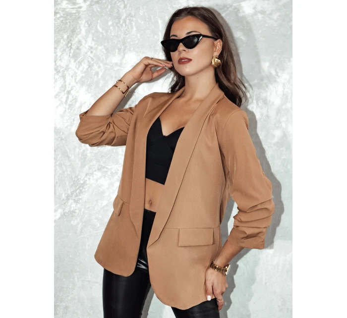 Dámské sako ELEGANTIS cappuccino FashionStreet PY0110
