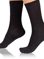 Dámské ponožky z modalu FANCY RIB MODAL SOCKS - BELLINDA - černá