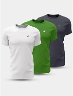 Tričko 4F M 4FWSS24TTSHM1895-90S 3pak pánské