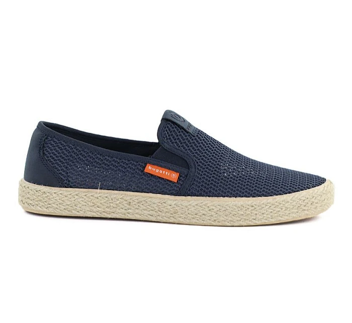 Pánské slip-on polobotky Bugatti TT153055 tmavě modré espadrilky Pánské slip-on polobotky Bugatti TT153055 tmavě modré espadrilky