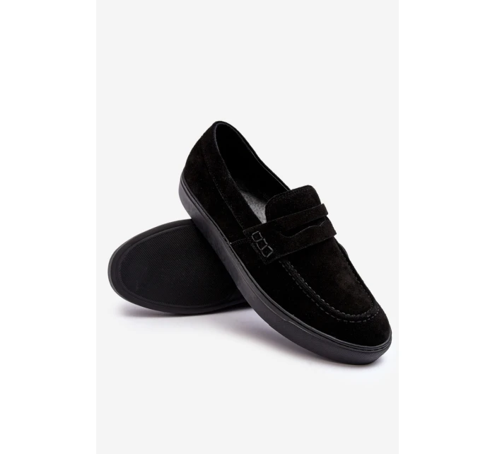 Mužské semišové polobotky Černé model 21643143 - Zazoo Mužské semišové polobotky Černé model 21643143 - Zazoo