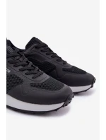 Pánské tenisky na platformě Big Star RR174361 Hi-Poly System černé