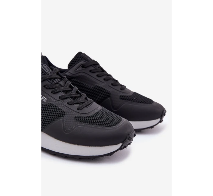 Pánské tenisky na platformě Big Star RR174361 Hi-Poly System černé