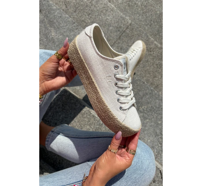 Dámské Tenisky Na Platformě S Pletením model 21693323 Světle Béžové - Lee Cooper