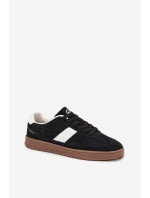 Semišové dámské tenisky model 21708284 Černé - VINCEZA