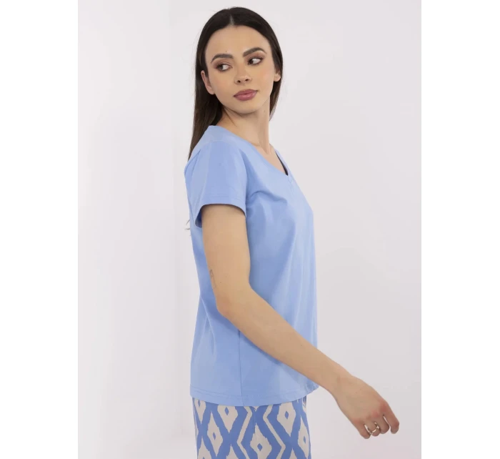 T shirt CLM TS model 21095081 niebieski - FPrice T shirt CLM TS model 21095081 niebieski - FPrice