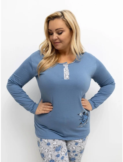 DU PI pyžamo FP 506.56 modré DU PI pyžamo FP 506.56 modré