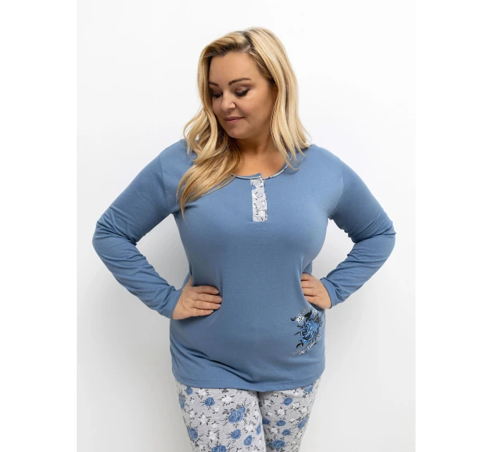 DU PI pyžamo FP 506.56 modré DU PI pyžamo FP 506.56 modré