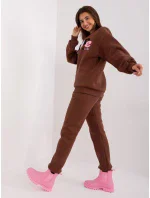 Komplet EM KMPL model 18955265 ciemny brązowy - FPrice Komplet EM KMPL model 18955265 ciemny brązowy - FPrice