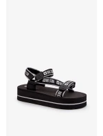 Dámské sandály na platformě Big Star Black Dámské sandály na platformě Big Star Black
