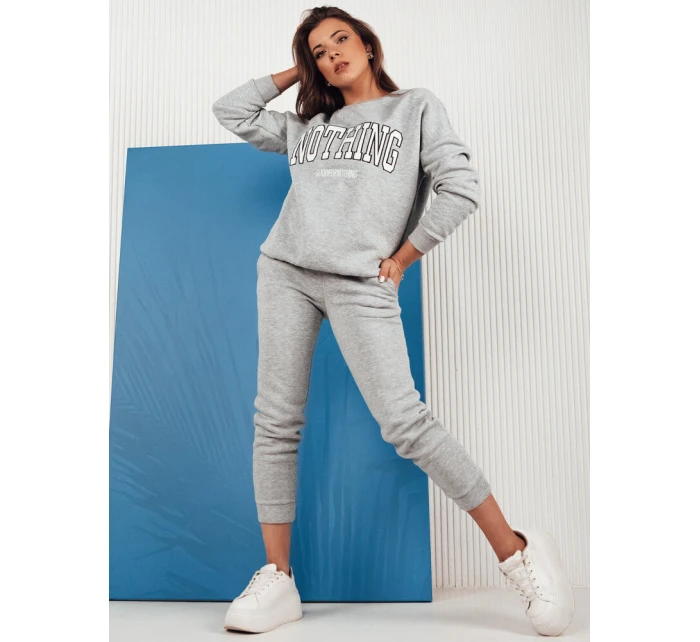 Dámská tepláková souprava NOTHING light grey FashionStreet AY0761