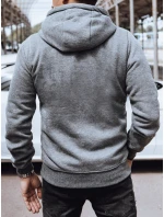 Pánská mikina s kapucí tmavě šedá model 21979596 - Dstreet Pánská mikina s kapucí tmavě šedá model 21979596 - Dstreet