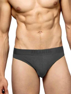 Pánské slipy 2 pack 016 graphite - Atlantic