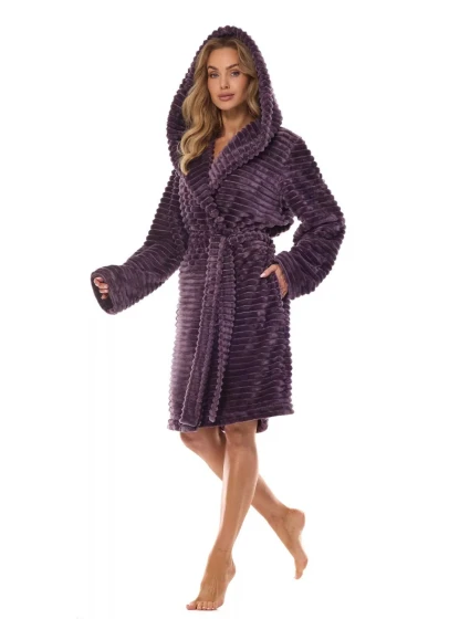 Dámský župan 2416 Robin violet - L&L Dámský župan 2416 Robin violet - L&L
