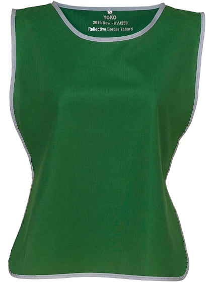 Yoko HVJ 259 Hi-Vis Tabard 79.J259 paramedic green Yoko HVJ 259 Hi-Vis Tabard 79.J259 paramedic green