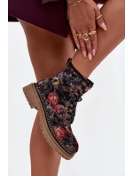 Vzorované dámské boty zateplené Artiker 57C1054 Černé