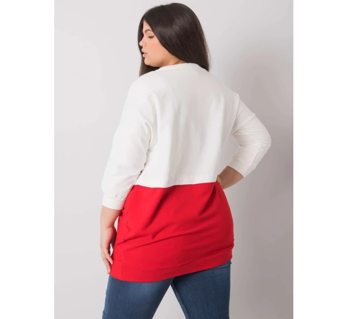 Mikina RV BL 6845.51P bílá a červená Mikina RV BL 6845.51P bílá a červená