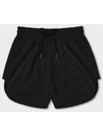 Černé dámské sportovní šortky (8K951-3) Černé dámské sportovní šortky (8K951-3)