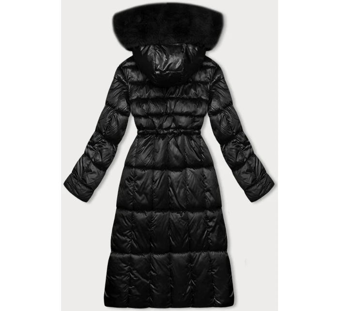 Vypasovaná černá dámská zimní bunda S'west (B8207-B8282-1)