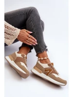 Dámské tenisky z ekologické kůže hnědé model 21657641 - Boto Dámské tenisky z ekologické kůže hnědé model 21657641 - Boto