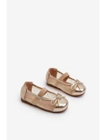 Dětské baletky s mašlí Zlaté Jellema Dětské baletky s mašlí Zlaté Jellema