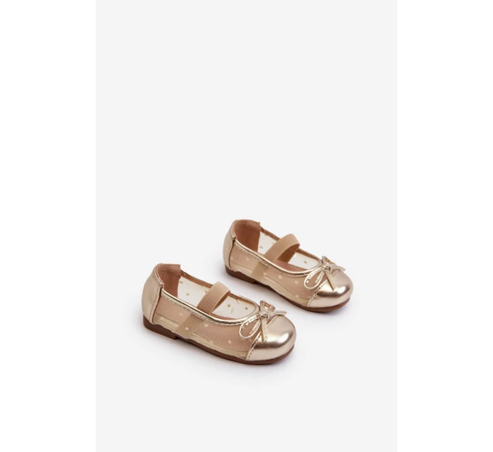 Dětské baletky s mašlí Zlaté Jellema Dětské baletky s mašlí Zlaté Jellema