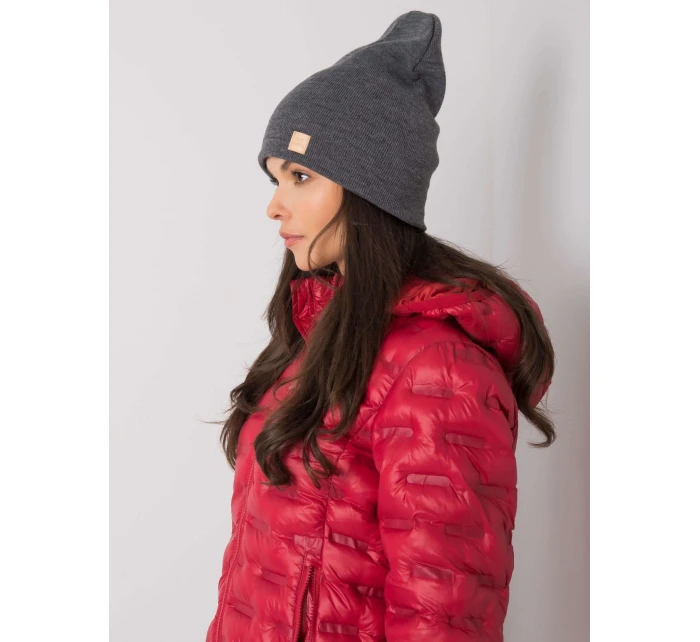 Dámská čepice 12 tmavě šedá