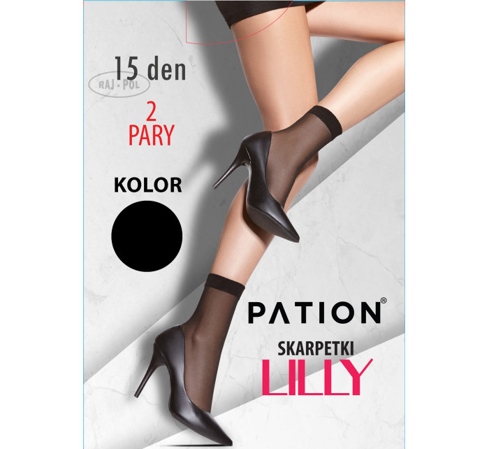 Raj-Pol Ponožky Pation Lilly 15 DEN Black