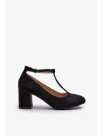 Černé Raniyah Eco semišové lodičky na podpatku Černé Raniyah Eco semišové lodičky na podpatku