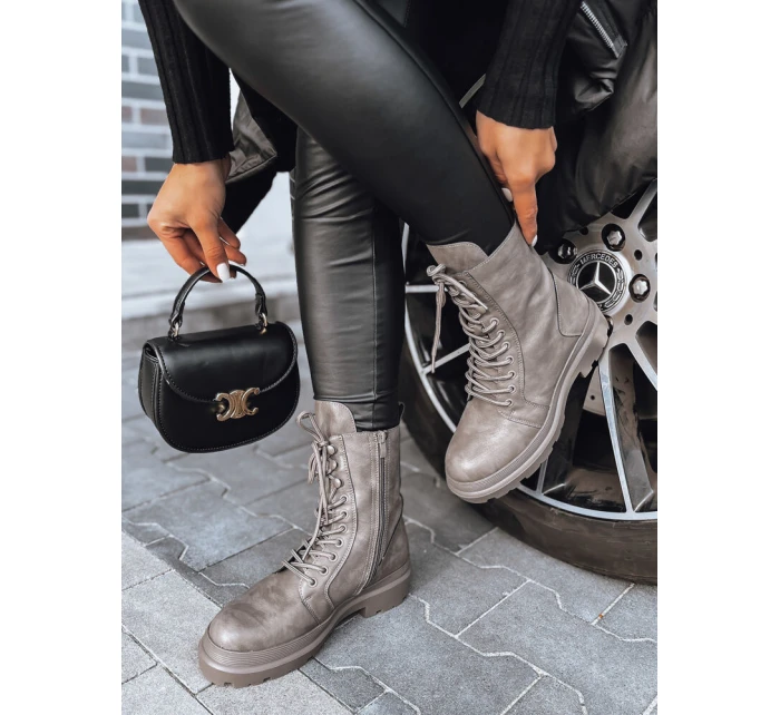 Dámské šedé kozačky  model 21972041 - Dstreet