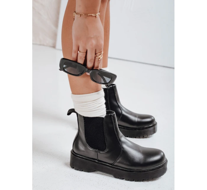 Dámské kozačky s podrážkou černé Dstreet model 21981267 - FashionStreet