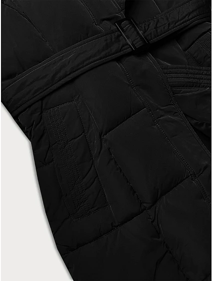 Černá dámská zimní bunda s ozdobnými model 21248124 - Banna