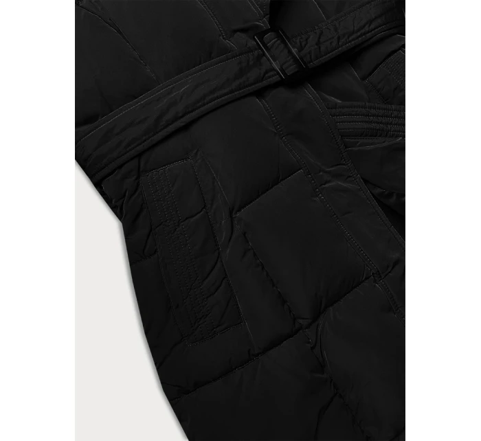 Černá dámská zimní bunda s ozdobnými model 21248124 - Banna