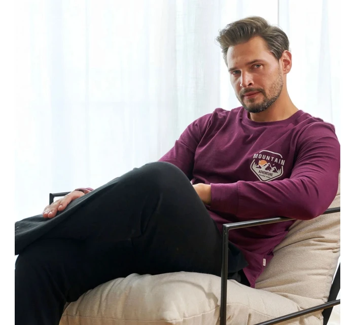 Pánské pyžamo model 20555227 wine plus - Doctornap