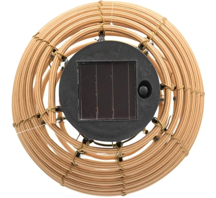 SOLÁRNÍ KULOVÁ LAMPA RATAN HNĚDÁ PROGARDEN