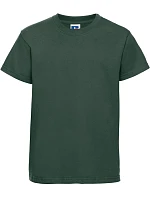 Russell Athletic 180B Dětské tričko z těžké bavlny "Authentic" 10.180B bottle green