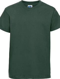 Russell Athletic 180B Dětské tričko z těžké bavlny "Authentic" 10.180B bottle green