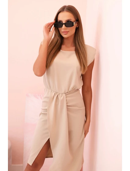 Dámská pruhovaná bavlněná šaty s V výstřihem a knoflíky tmavě mátová Dámská pruhovaná bavlněná šaty s V výstřihem a knoflíky tmavě mátová