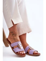 Módní Pantofle S Ozdobou Fialové Deep model 21627923 - Boto Módní Pantofle S Ozdobou Fialové Deep model 21627923 - Boto