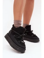 Dámské Sněhule Na Platformě S Kožíškem Big Star Černé model 21705925 - Big Star Shoes Dámské Sněhule Na Platformě S Kožíškem Big Star Černé model 21705925 - Big Star Shoes