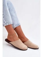 Dámské ploché béžové ekologické semišové model 21960862 - Boto