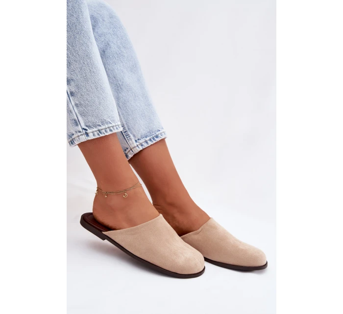 Dámské ploché béžové ekologické semišové model 21960862 - Boto