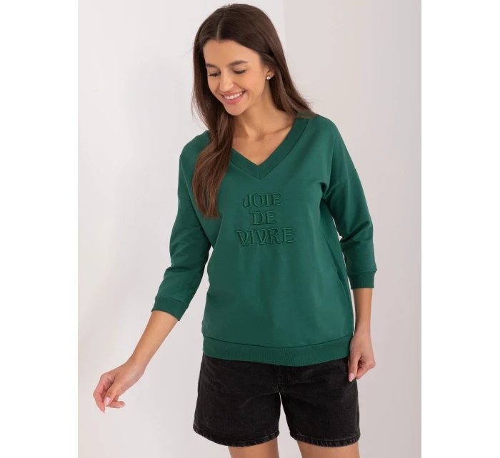 Bluzka RV BZ model 20148722 ciemny zielony - FPrice Bluzka RV BZ model 20148722 ciemny zielony - FPrice