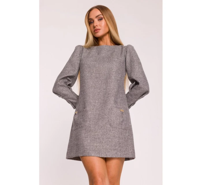 mini šaty grafitové model 21295876 - Moe
