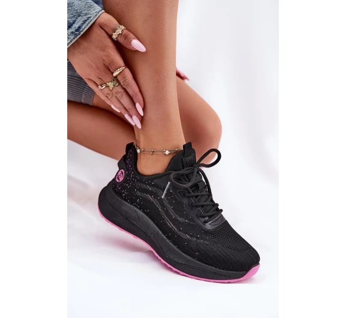 Dámské tenisky na platformě Big Star HI-POLY SYSTEM – černé Dámské tenisky na platformě Big Star HI-POLY SYSTEM – černé