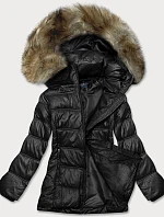 Dámská prošívaná přechodová bunda černá (H-205)