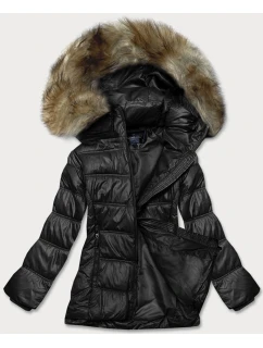 PIKOWANA PRZEJŚCIOWA KURTKA DAMSKA CZARNA model 21245596 - Glakate